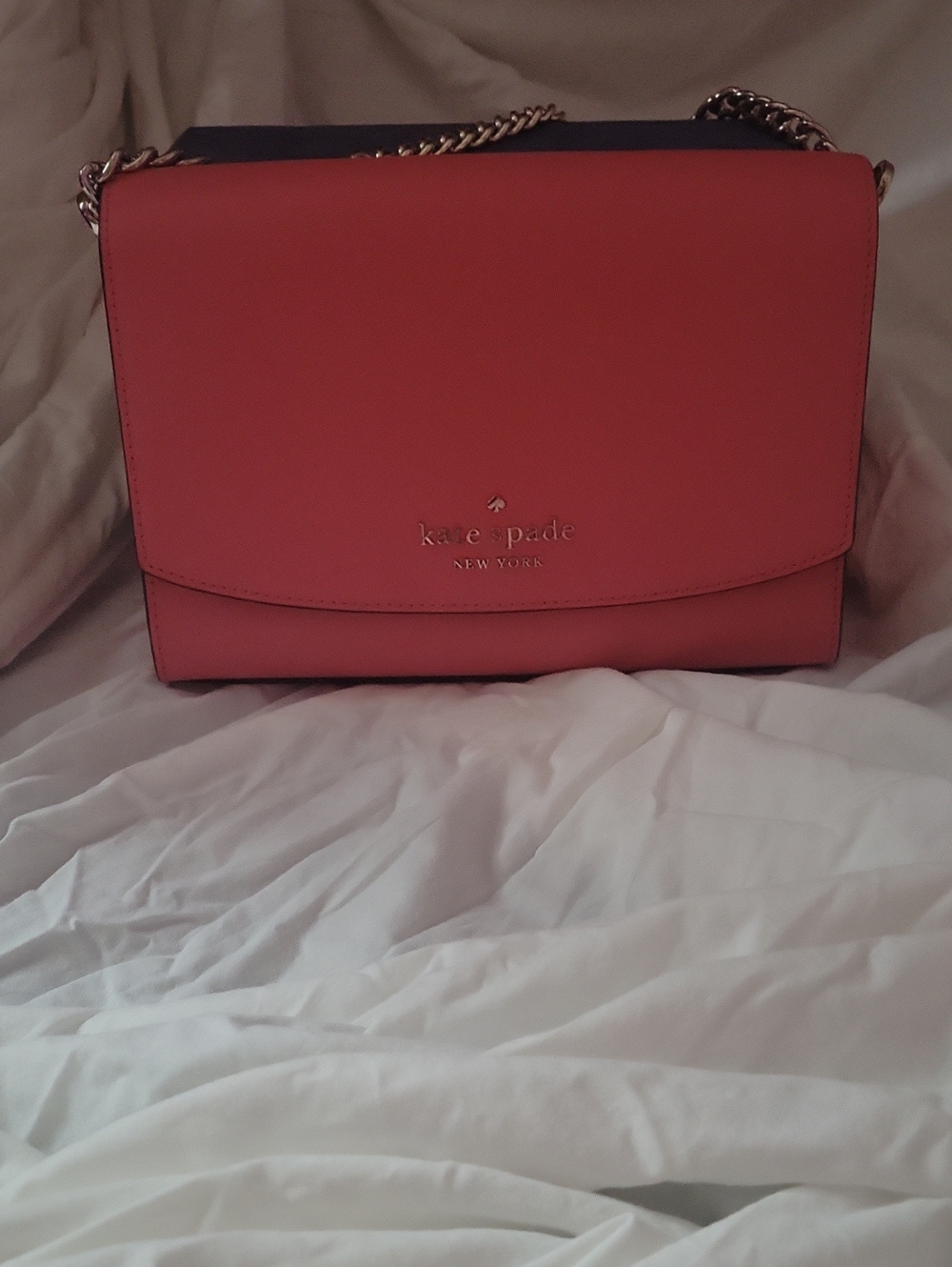 kate spade  Pink Leather Chain-strap Crossbody
